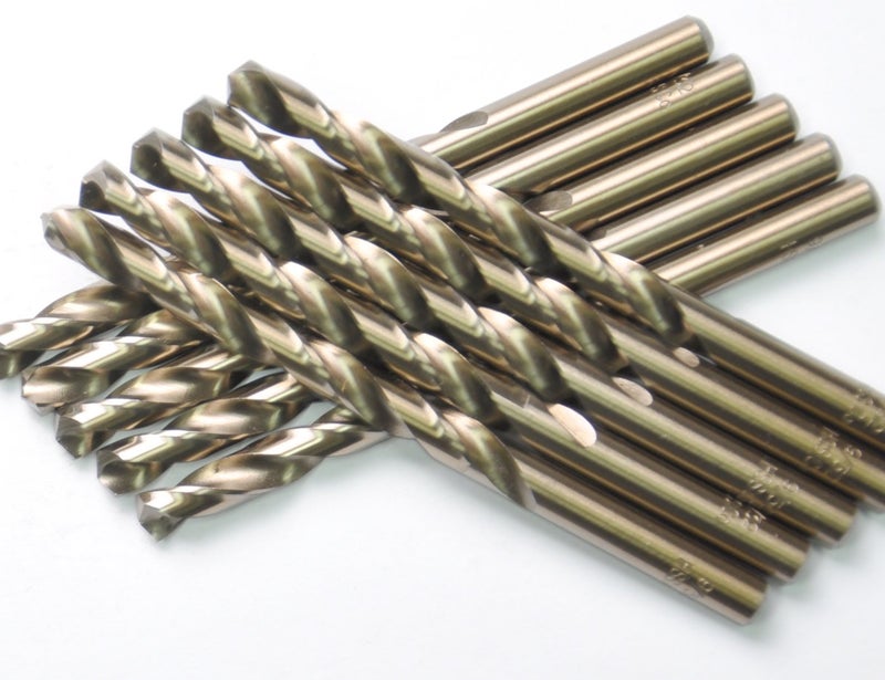 DRILLFORCE 10PCS,17/64", Cobalt Drill Bits - Image 1